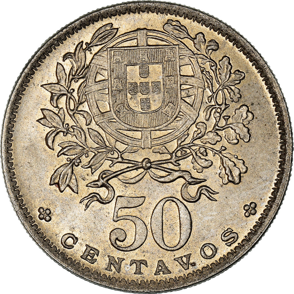 Moeda, Portugal, 50 Centavos, 1955, AU(55-58), Cobre-níquel, KM:577