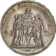 FRANCE, Hercule, 5 Francs, 1873, Paris, KM #820.1, MS(60-62), Silver, Gadoury...