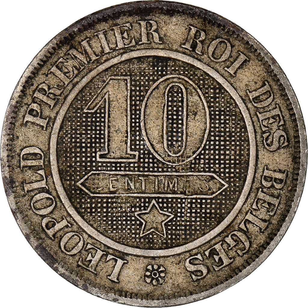 Moeda, Bélgica, Leopold I, 10 Centimes, 1863, EF(40-45), Cobre-níquel, KM:22