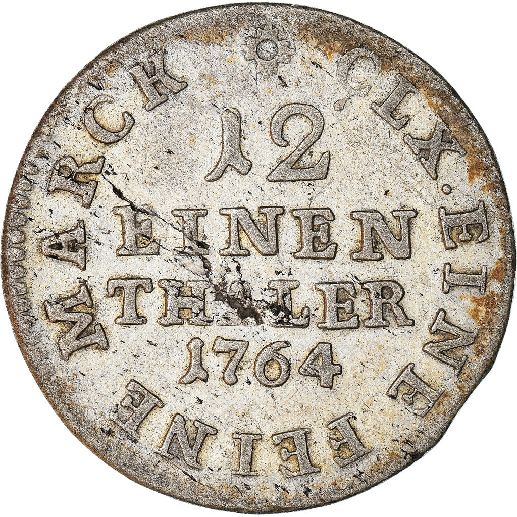 Coin, German States, SAXONY-ALBERTINE, Friedrich August III, 1/12 Thaler