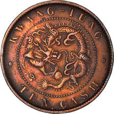 Münze, China, KWANGTUNG PROVINCE, Kuang-hs, Cent, 10 Cash, 1900-1906, SS