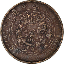 Monnaie, Chine, EMPIRE, Kuang-hs, 10 Cash, 1907, TTB, Cuivre, KM:10.5