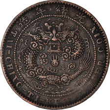 Münze, China, HUNAN PROVINCE, Kuang-hs, 10 Cash, 1906, SS, Kupfer, KM:10h.4