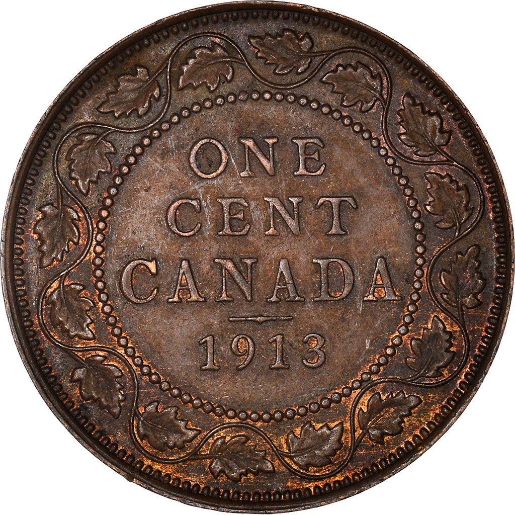 Coin, Canada, George V, Cent, 1913, Royal Canadian Mint, Ottawa, EF(40-45)