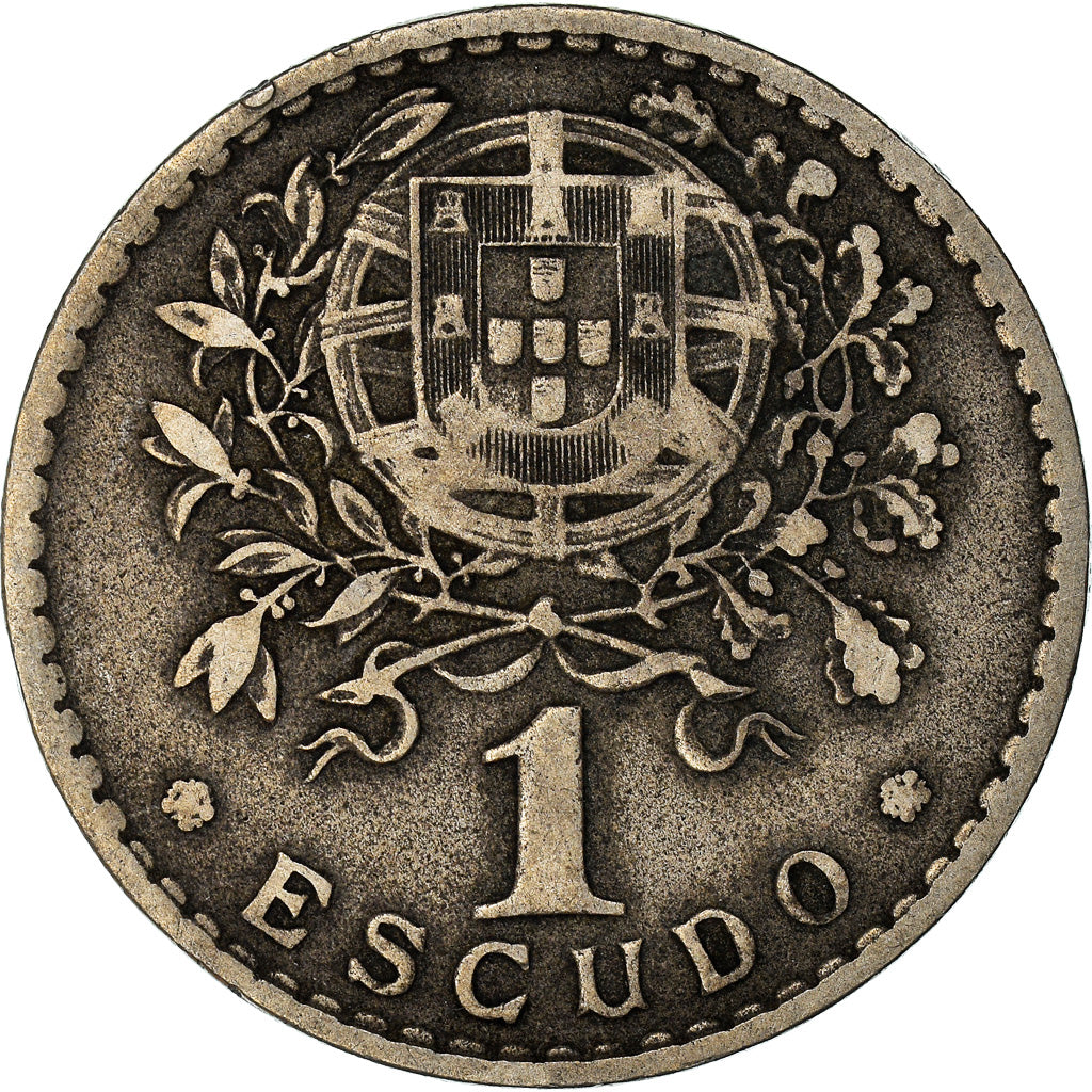 Coin, Portugal, Escudo, 1946, VF(30-35), Copper-nickel, KM:578