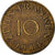 Moeda, SARRE, 10 Franken, 1954, Paris, EF(40-45), Alumínio-Bronze, KM:1