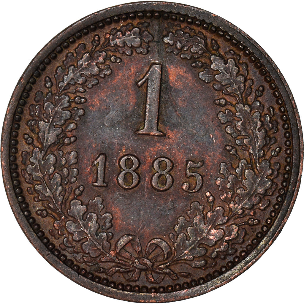 Coin, Austria, Franz Joseph I, Kreuzer, 1885, EF(40-45), Copper, KM:2187