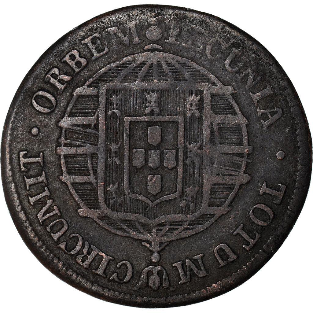 Monnaie, Brésil, 10 Reis, 1819, Rio de Janeiro, TB+, Cuivre, KM:314.1