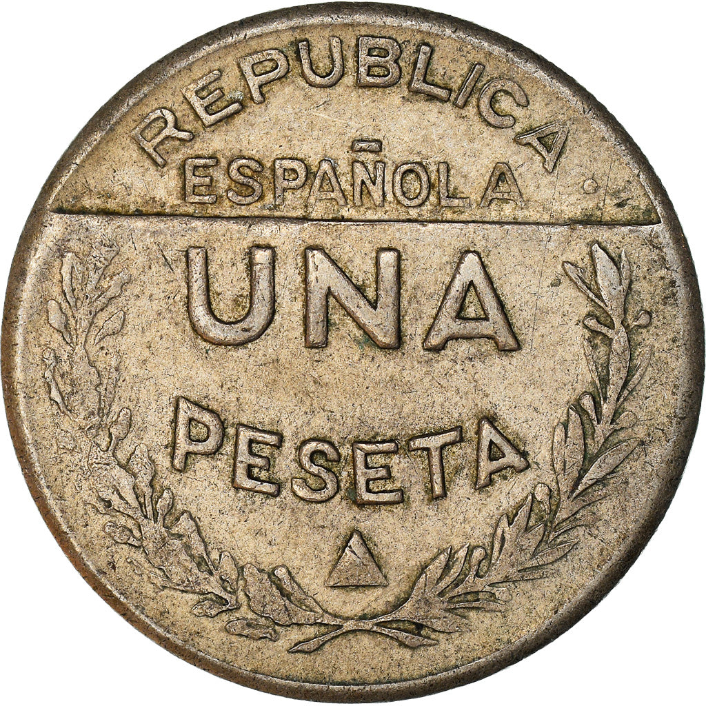 Moneta, HISZPANIA WOJNA DOMOWA, SANTANDER, PALENCIA & BURGOS, Peseta, 1937
