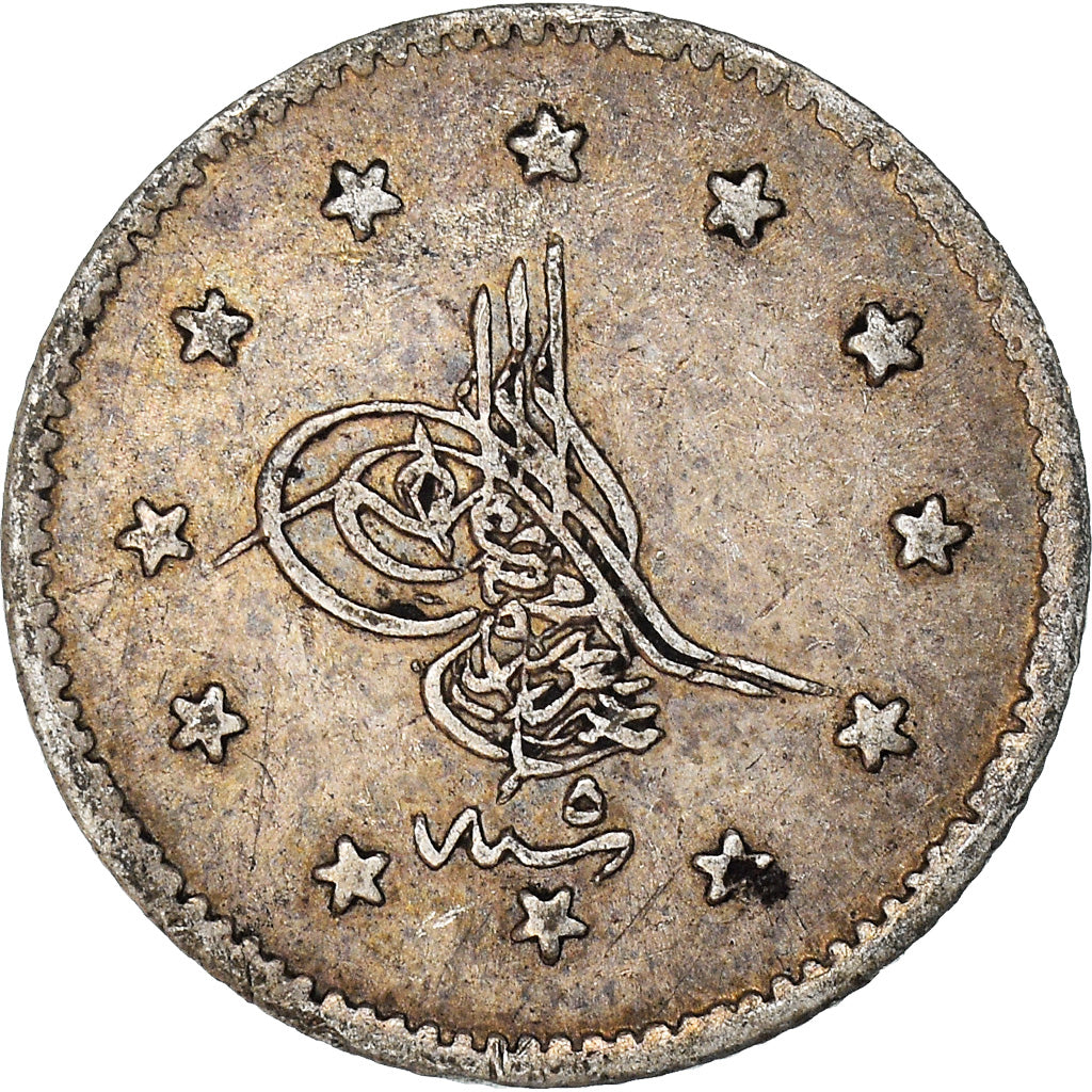 Coin, Turkey, Abdul Aziz, Kurush, 1864/AH1277, Qustantiniyah, EF(40-45), Silver