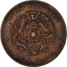 Moeda, China, HUPEH PROVINCE, Kuang-hs, 10 Cash, 1902-05, Ching, EF(40-45)