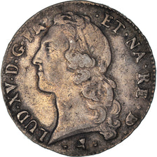 Moneda, Francia, Louis XV, Écu de Béarn au bandeau, 1765, Pau, BC+, Plata