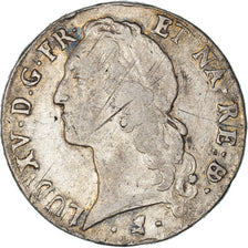 Moneta, Francia, Louis XV, Écu de Béarn au bandeau, 1769, Pau, MB+, Argento