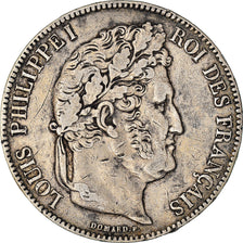 Monnaie, France, Louis-Philippe, 5 Francs, 1843, Rouen, TB+, Argent