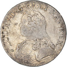 Monnaie, France, Louis XV, Ecu aux branches d'olivier, 1726, Nantes, TB, Argent