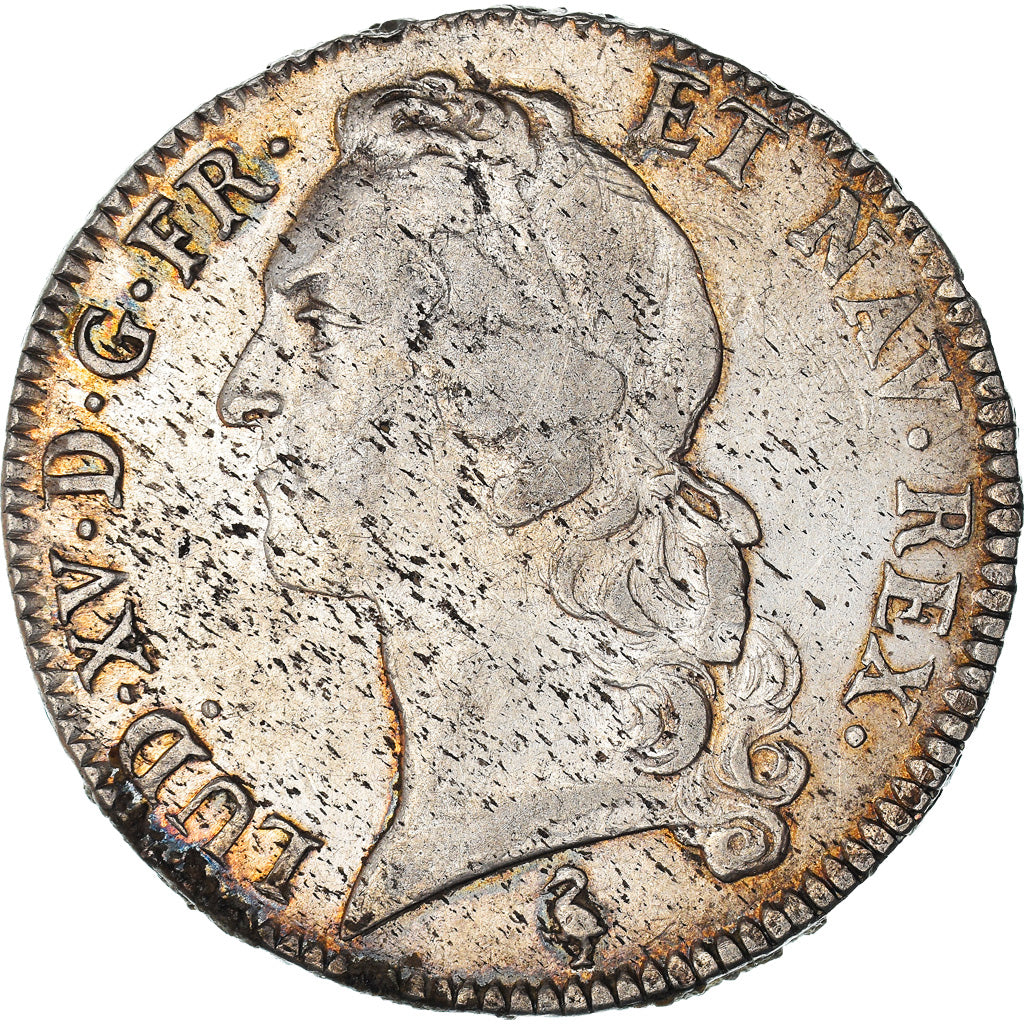 Moneta, Francia, Louis XV, Écu au bandeau, 1759, Paris, MB+, Argento, KM:512.1