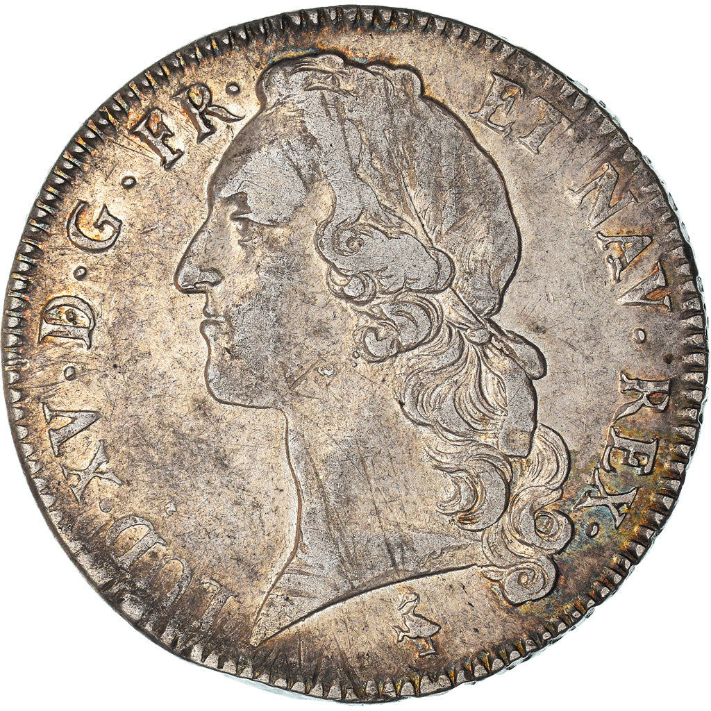 Munten, Frankrijk, Louis XV, Écu au bandeau, 1769, Paris, FR+, Zilver