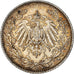 Coin, GERMANY - EMPIRE, 1/2 Mark, 1916, Muldenhütten, EF(40-45), Silver, KM:17