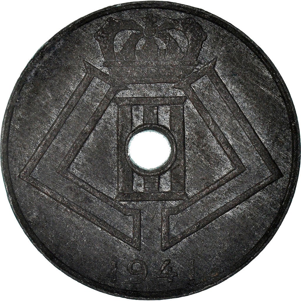 Coin, Belgium, 10 Centimes, 1941, EF(40-45), Zinc, KM:125