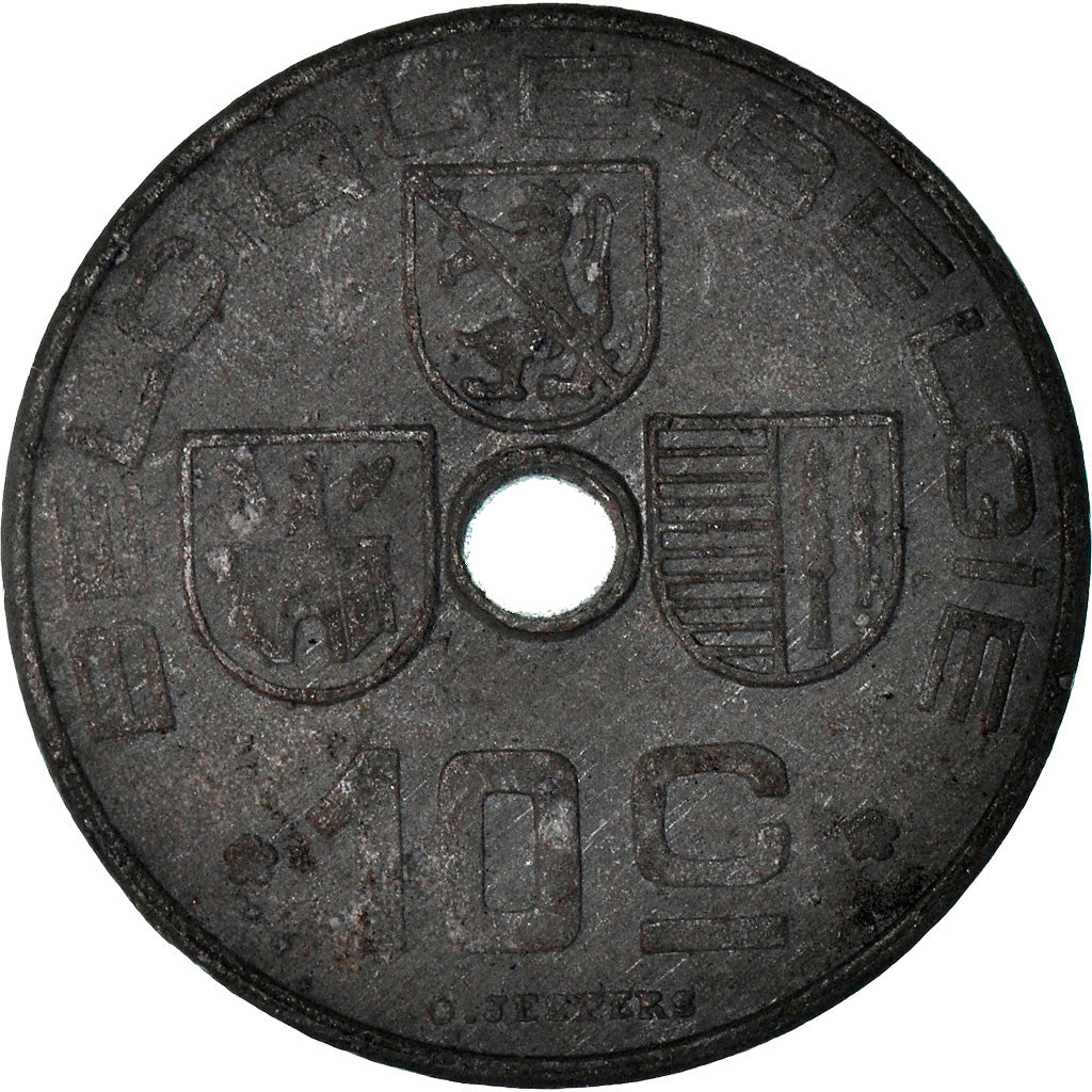 Coin, Belgium, 10 Centimes, 1941, EF(40-45), Zinc, KM:125