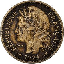 Moneda, Camerún, 50 Centimes, 1924, Paris, MBC, Aluminio - bronce, KM:1