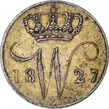 Coin, Netherlands, William I, 5 Cents, 1827, EF(40-45), Silver, KM:52