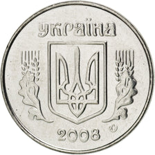 UKRAINE, Kopiyka, 2008, KM #6, MS(63), Stainless Steel, 16, 1.49