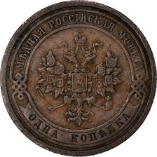 Moneta, Russia, Nicholas II, Kopek, 1909, Saint-Petersburg, EF(40-45), Miedź