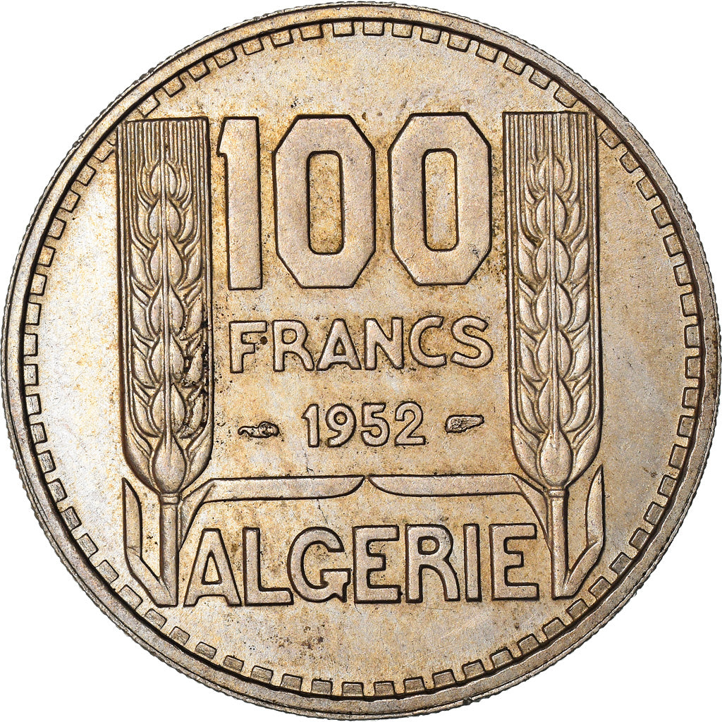 Münze, Algeria, 100 Francs, 1952, Paris, VZ, Copper-nickel, KM:93