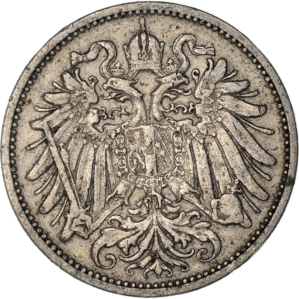 Coin, Austria, Franz Joseph I, 20 Heller, 1907, EF(40-45), Nickel, KM:2803