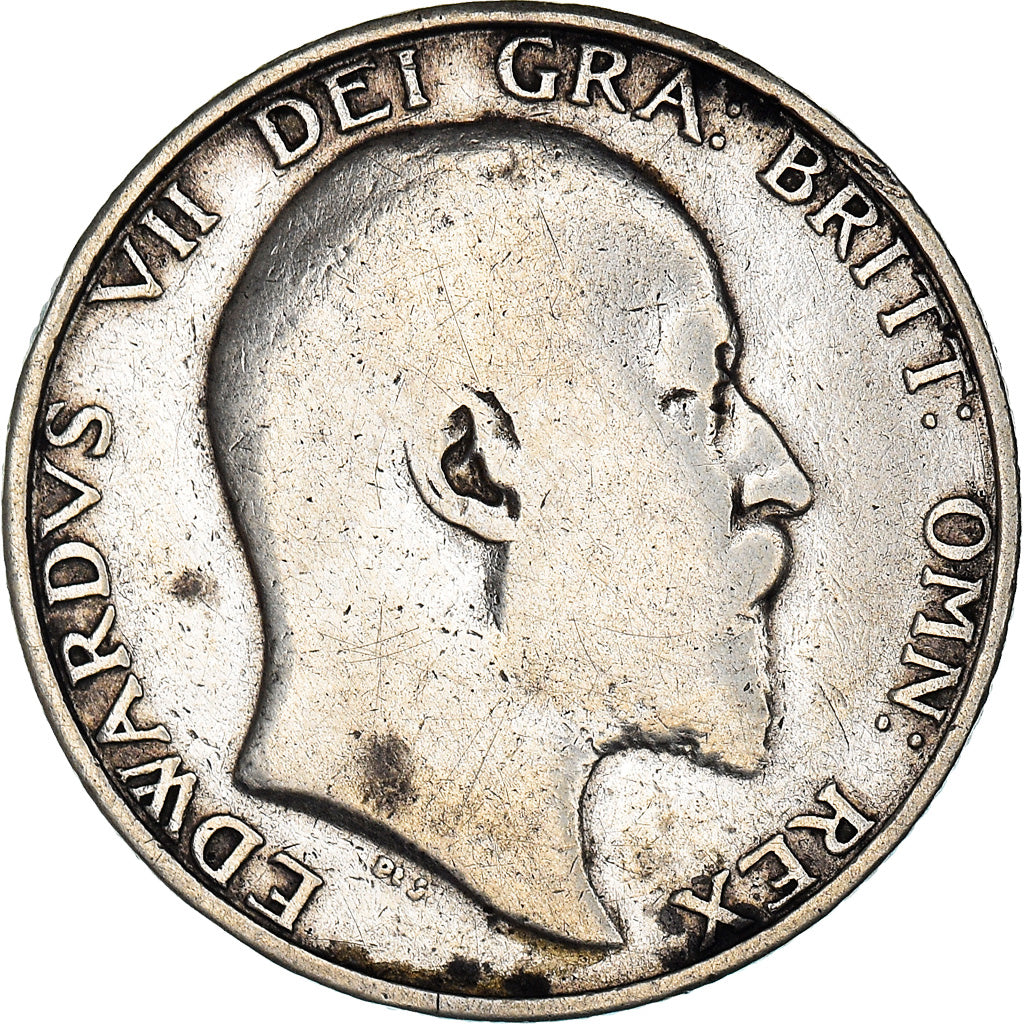 Coin, Great Britain, Edward VII, Shilling, 1902, VF(20-25), Silver, KM:800