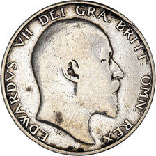 Coin, Great Britain, Edward VII, Shilling, 1902, VF(20-25), Silver, KM:800