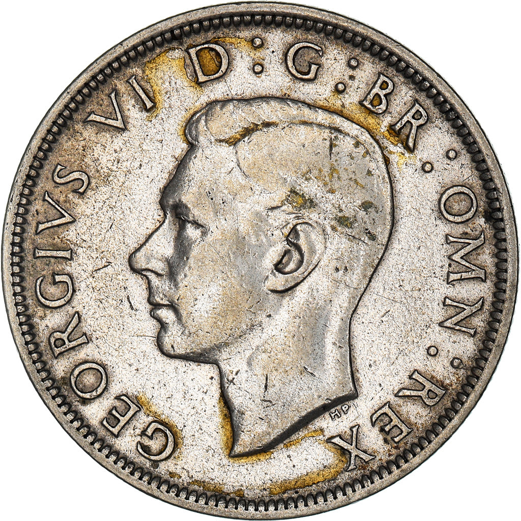 Coin, Great Britain, George VI, 1/2 Crown, 1942, EF(40-45), Silver, KM:856
