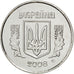 Coin, Ukraine, 5 Kopiyok, 2008, MS(63), Stainless Steel, KM:7