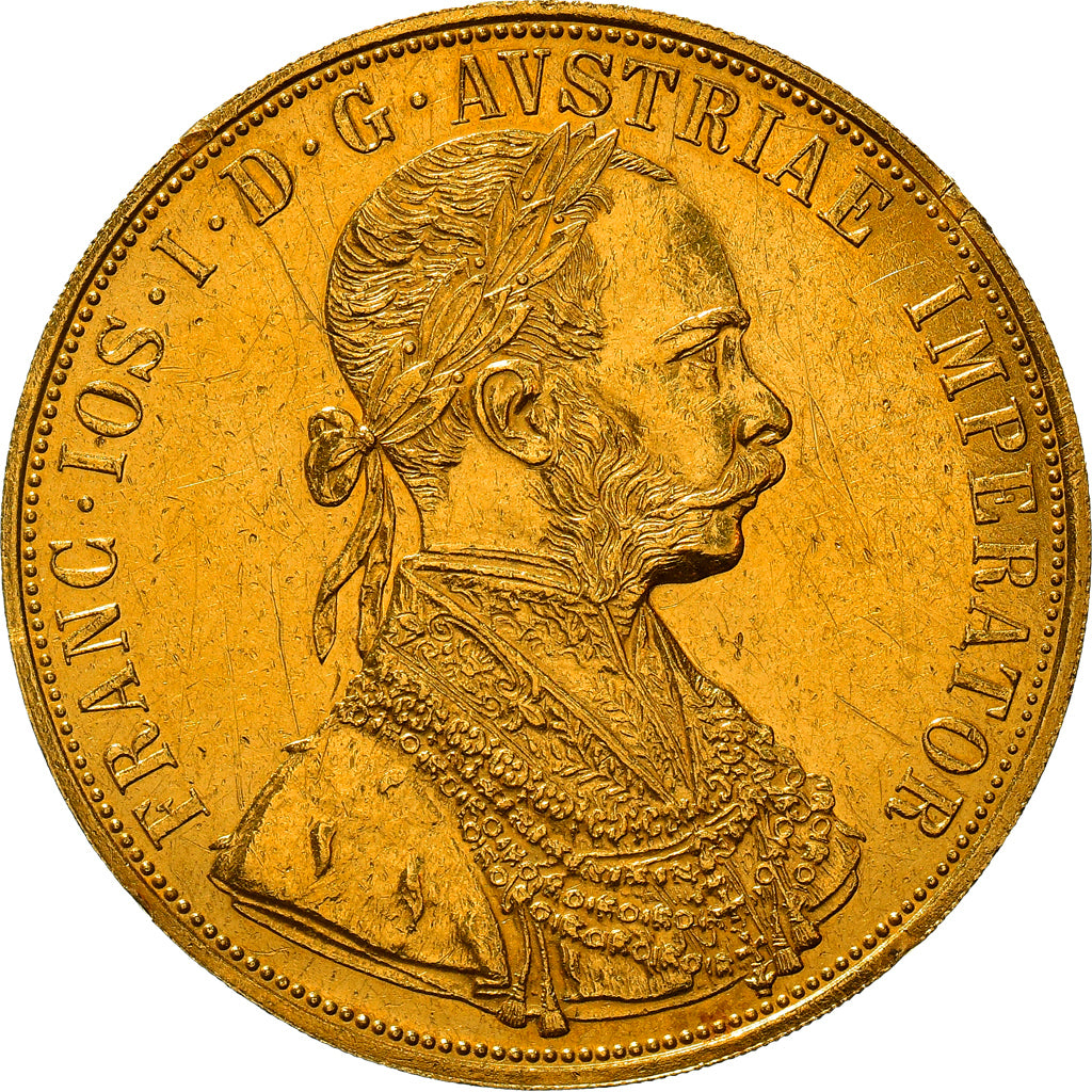 Coin, Austria, Franz Joseph I, 4 Ducat, 1915, Vienne, Official restrike