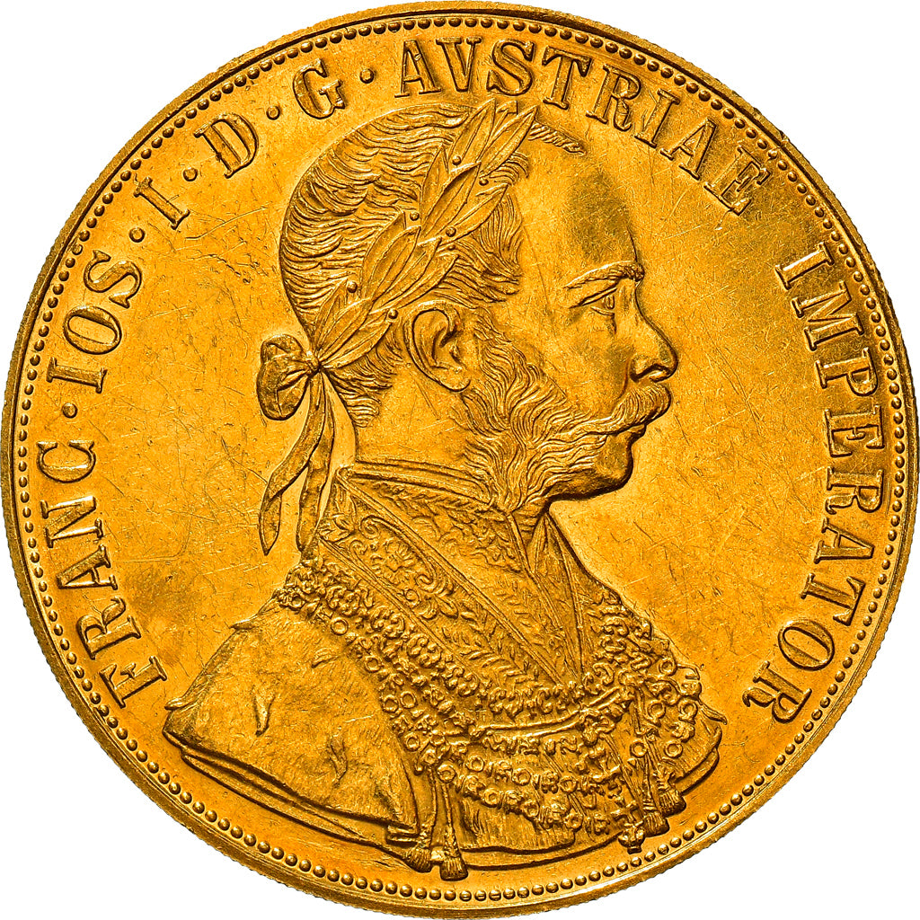 Monnaie, Autriche, Franz Joseph I, 4 Ducat, 1915, Vienne, Refrappe officielle
