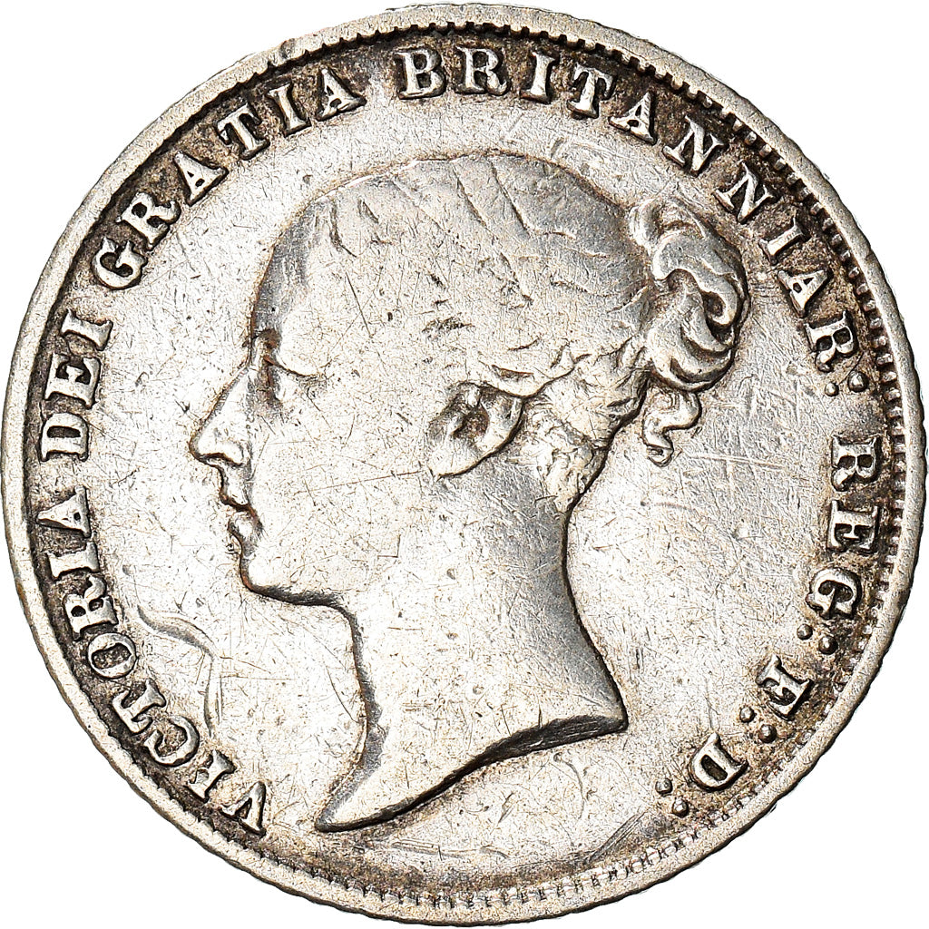 Coin, Great Britain, Victoria, 6 Pence, 1864, VF(20-25), Silver, KM:733.2