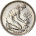 Munten, Federale Duitse Republiek, 50 Pfennig, 1950, Hamburg, ZF+