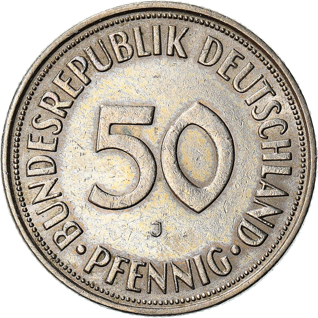 Münze, Bundesrepublik Deutschland, 50 Pfennig, 1950, Hamburg, SS+