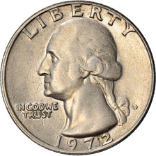 Moeda, Estados Unidos da América, Washington Quarter, Quarter, 1972, Denver