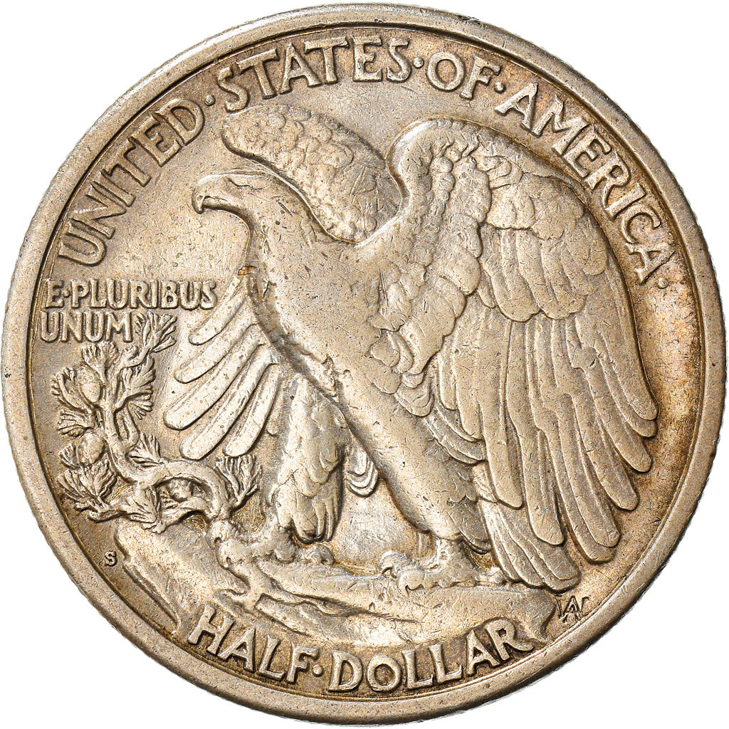 Coin, United States, Walking Liberty Half Dollar, Half Dollar, 1941, San