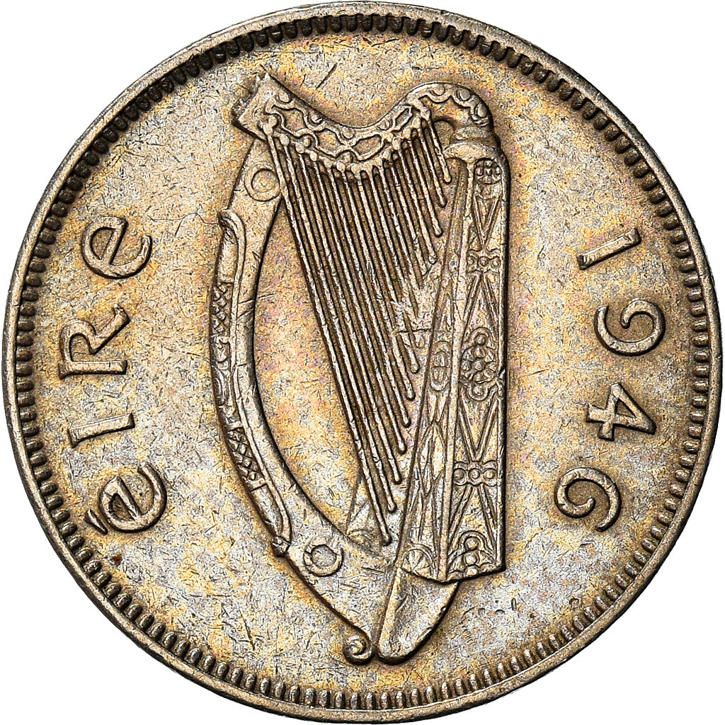 Coin, IRELAND REPUBLIC, 6 Pence, 1946, EF(40-45), Copper-nickel, KM:13a