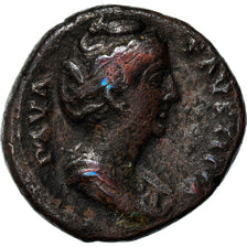 Coin, Diva Faustina I, As, AD 146-161, Rome, EF(40-45), Bronze, RIC:1187
