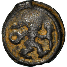 Coin, Remi, Potin au guerrier courant, Ist century BC, VF(30-35), Delestrée:155