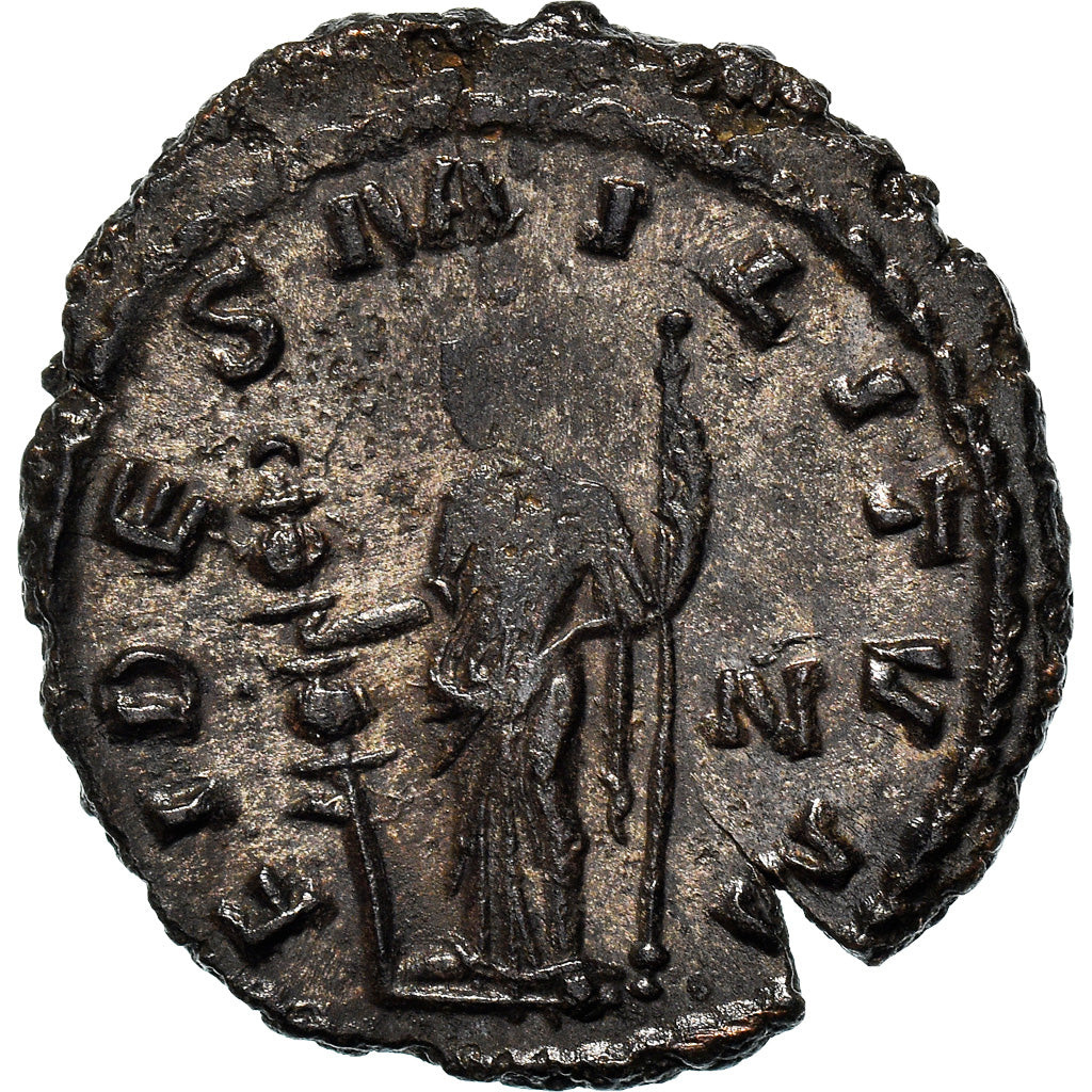 Coin, Gallienus, Antoninianus, AD 260-268, Rome, EF(40-45), Billon, RIC:192A
