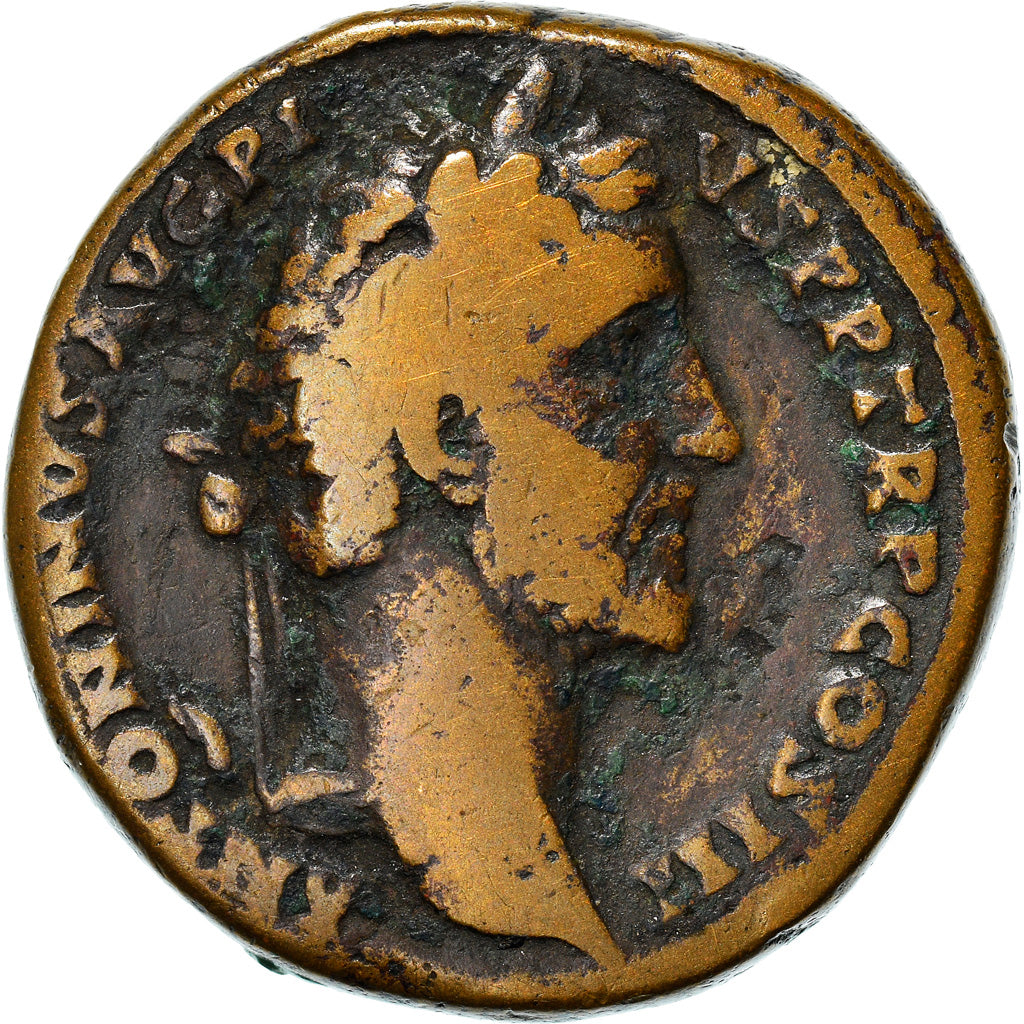 Coin, Antoninus Pius, Sestertius, 140-144, Rome, VF(20-25), Bronze, RIC:597