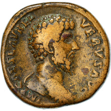 Coin, Marcus Aurelius, Sestertius, 161, Rome, VF(30-35), Bronze, RIC:1278