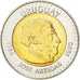 Coin, Uruguay, 10 Pesos Uruguayos, 2000, MS(63), Bi-Metallic, KM:121