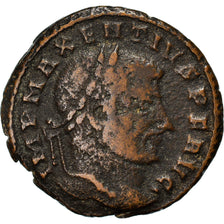 Coin, Maxentius, Follis, 308-309, Ticinum, VF(20-25), Bronze