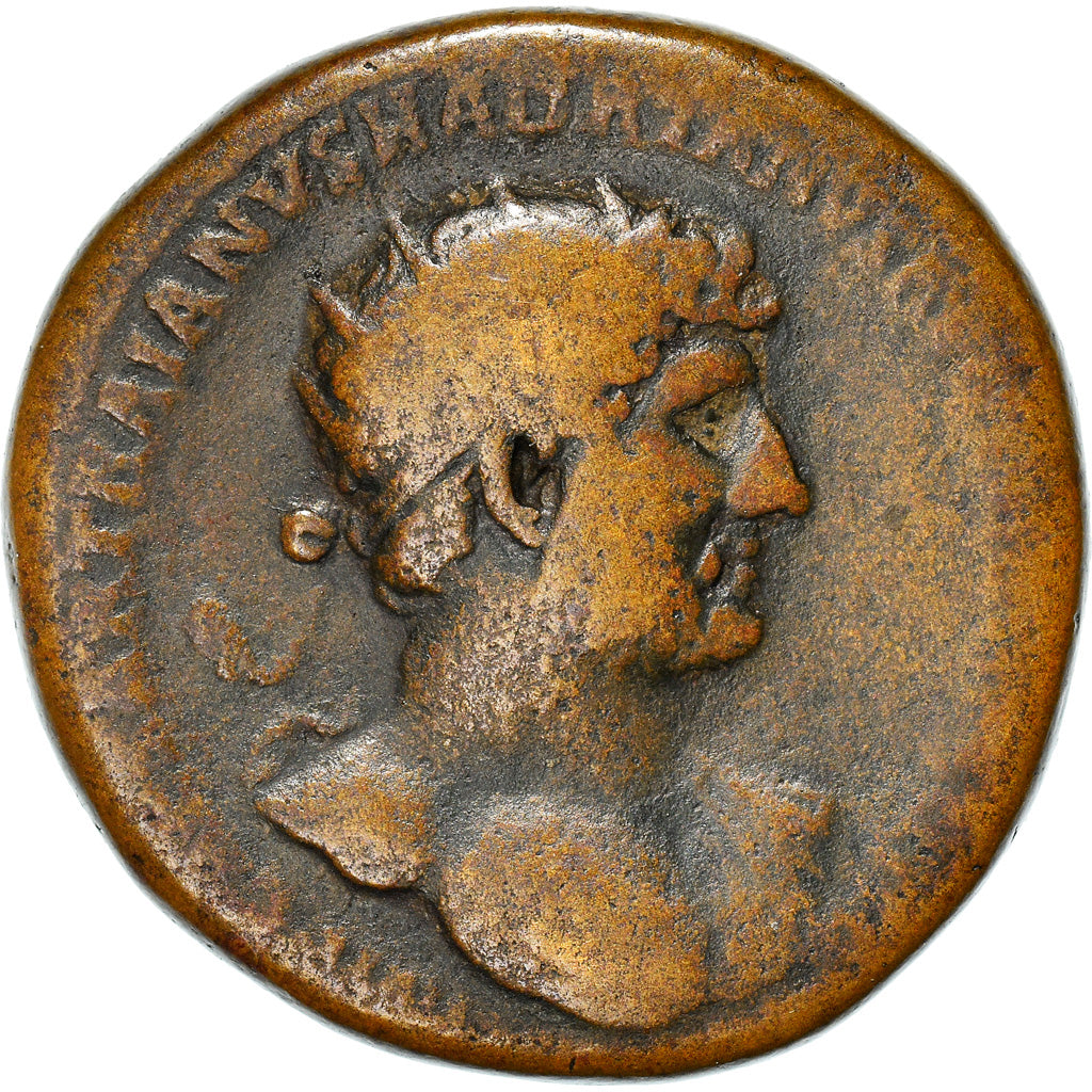 Coin, Hadrian, Dupondius, 120-122, Rome, VF(20-25), Bronze, RIC:605
